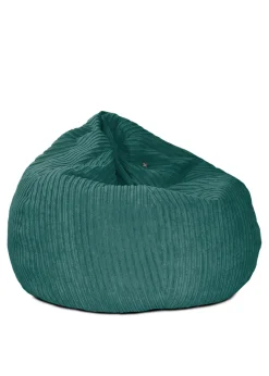 rucomfy Jumbo Cord Slouchbag Teal Beanbag
