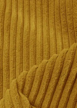 rucomfy Jumbo Cord Slouchbag Mustard Beanbag