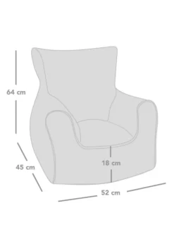 rucomfy Printed Children's Chair Rainbow Sky Beanbag