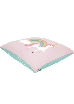 rucomfy Printed Kids Floor Cushion Unicorn Castle Beanbag