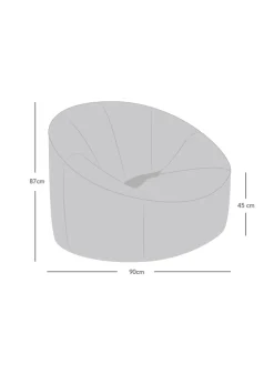 rucomfy Snug Cinema Chair Rust Beanbag