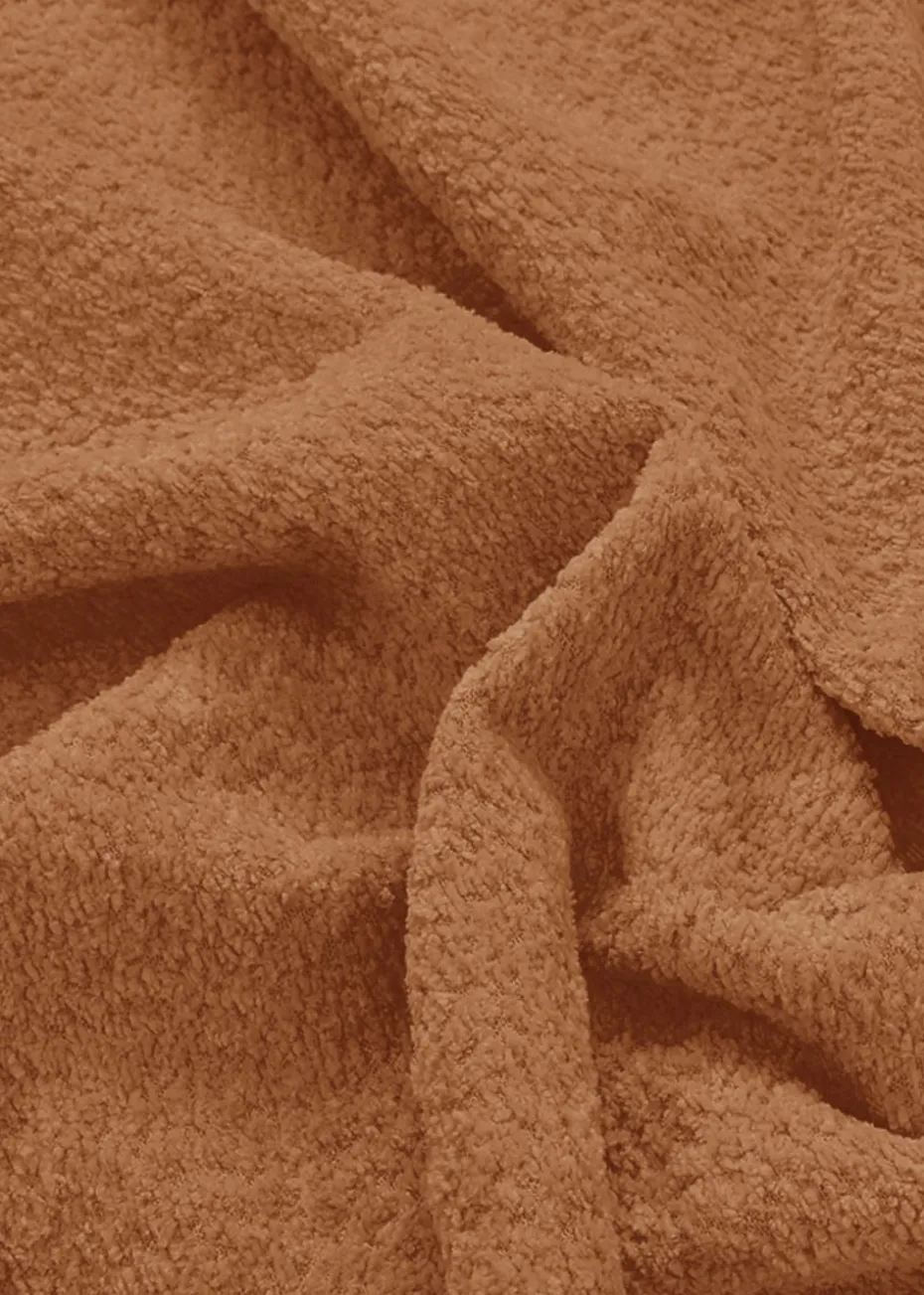 rucomfy Snug Pouffe Rust Beanbag