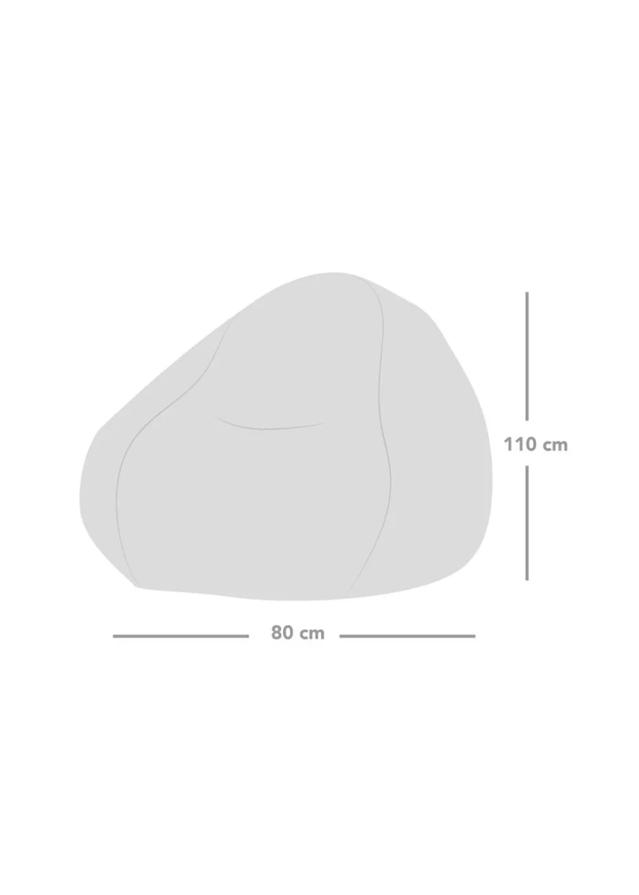 rucomfy Velvet Slouchbag Emerald Green Beanbag