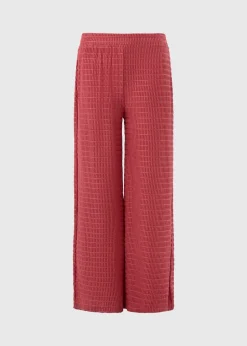 Rust Textured Co Ord Trousers