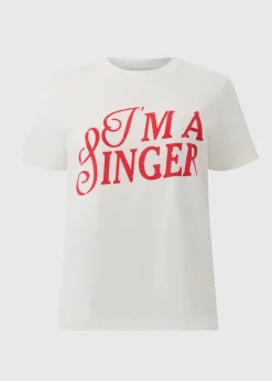 Sabrina Carpenter White I'm A Singer T-Shirt