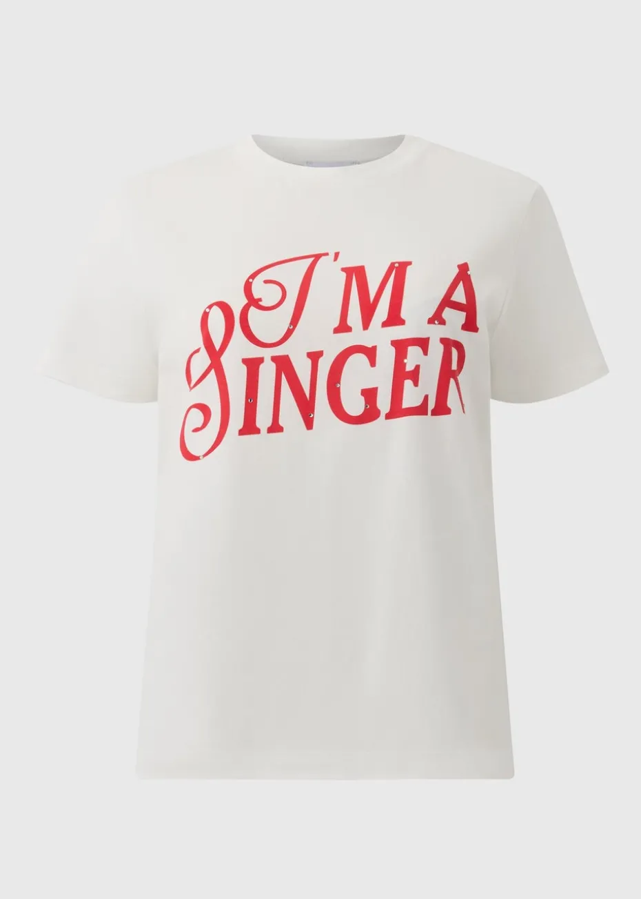 Sabrina Carpenter White I'm A Singer T-Shirt