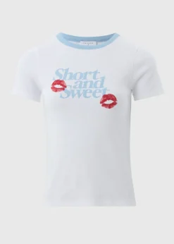 Sabrina Carpenter White Short & Sweet T Shirt