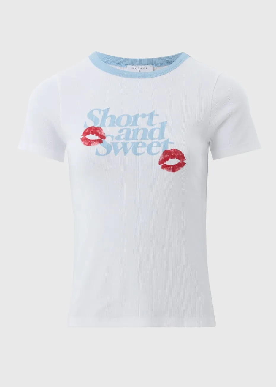 Sabrina Carpenter White Short & Sweet T Shirt