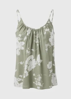 Sage Green Floral Cami Top