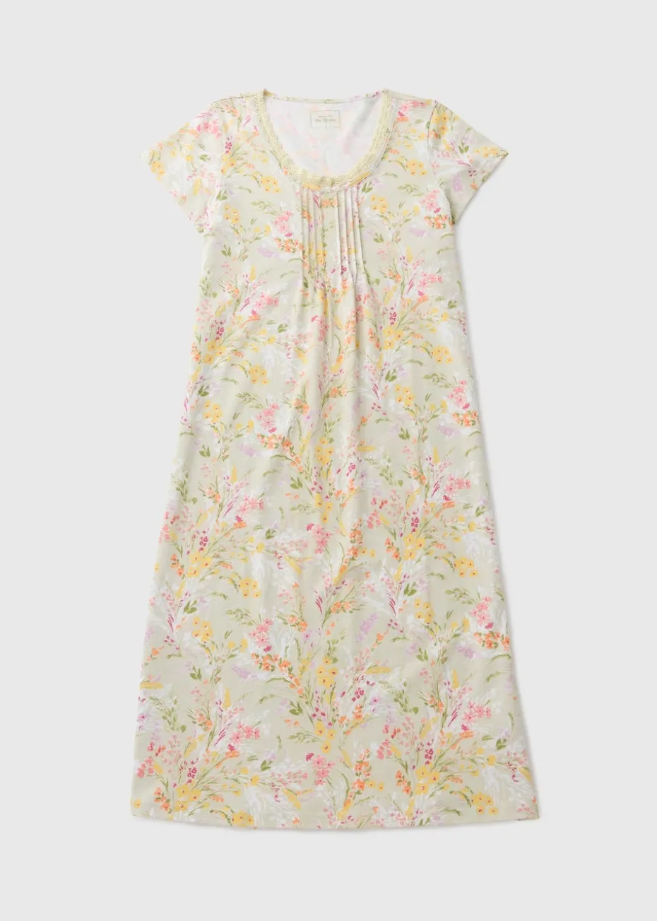 Sage Green Floral Nightie