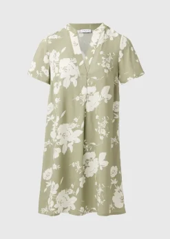 Sage Green Floral Tunic Dress