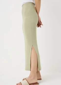Sage Green Jersey Maxi Skirt