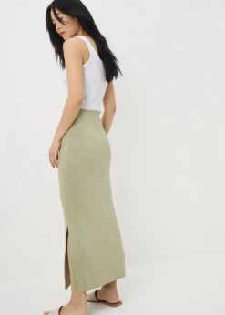 Sage Green Jersey Maxi Skirt