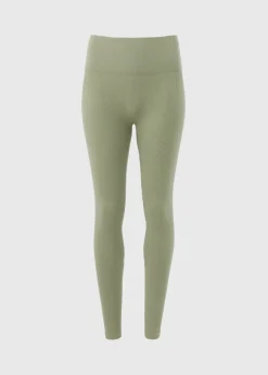 Sage Green Seamless Ribbed Leggings