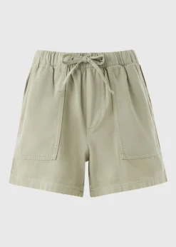 Sage Green Utility Shorts