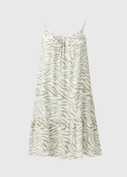 Sage Green Zebra Cami Dress