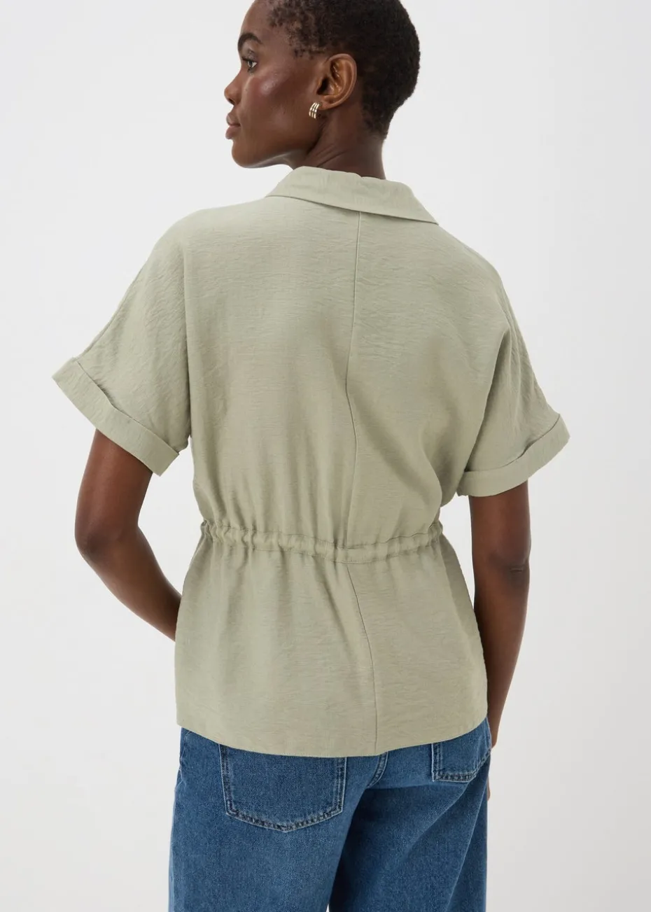 Sage Short Sleeve Tie Shirt