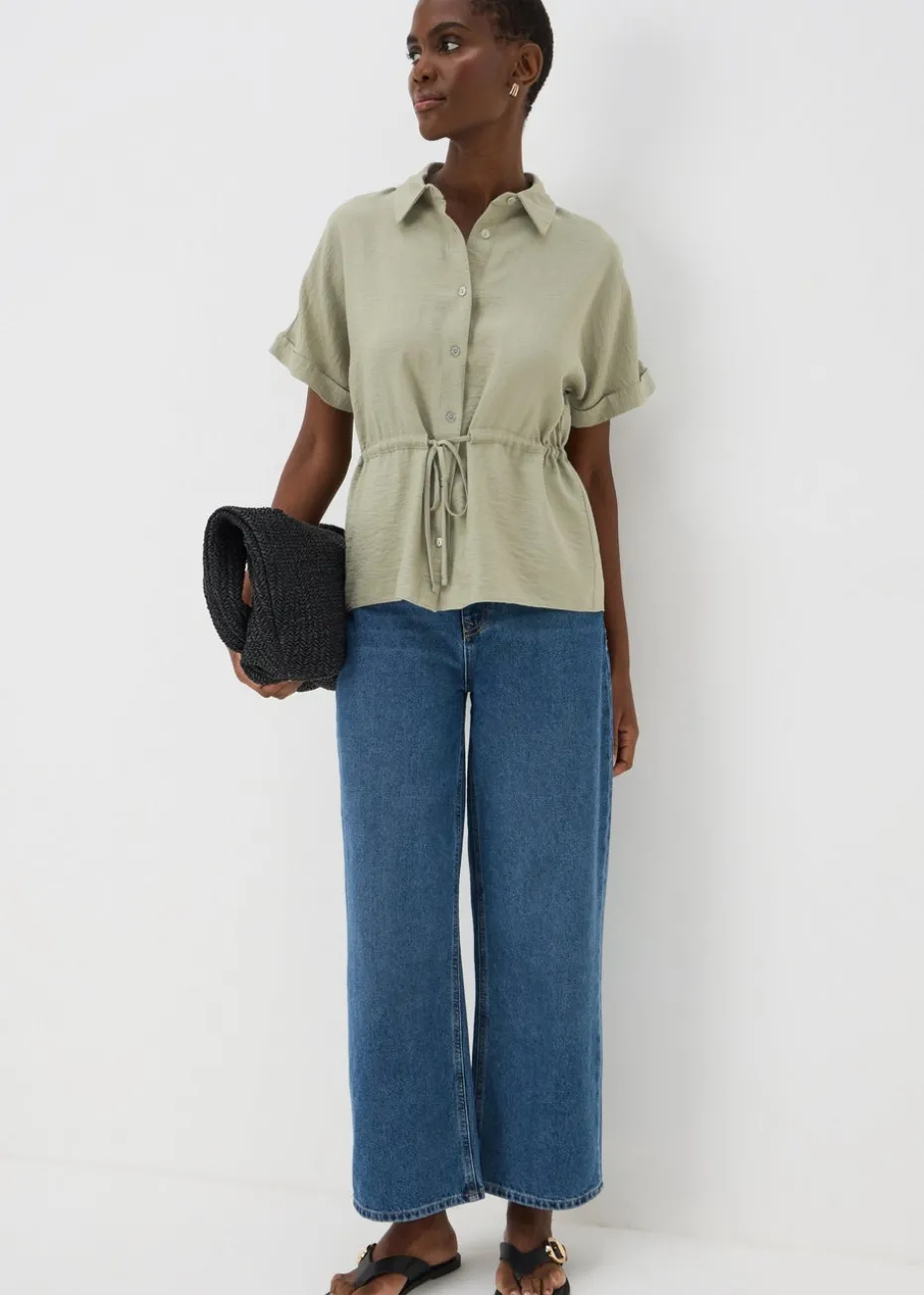 Sage Short Sleeve Tie Shirt