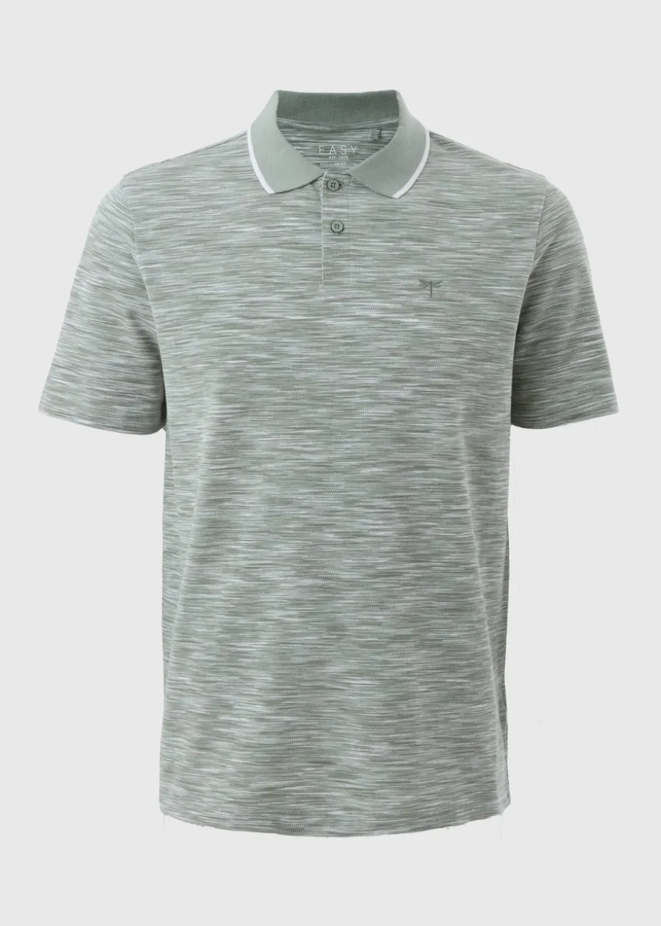 Sage Space Dye Polo Shirt