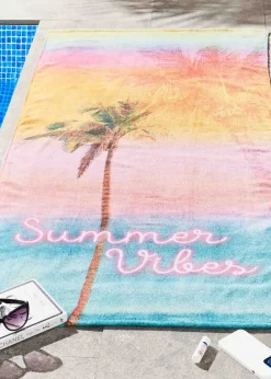 Sassy B Summer Vibes Cotton Beach Towel