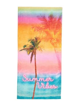 Sassy B Summer Vibes Cotton Beach Towel