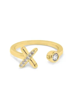 Say It With Gold Kiss Adjustable Ring