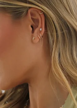 Say It With Gold Kiss Earrings