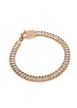Say It With Rose Gold Emerald Tennis Bracelet