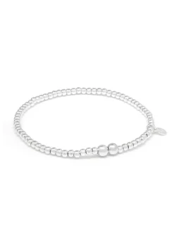 Say It With Silver Adults Ball Bracelet
