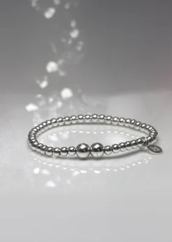 Say It With Silver Adults Ball Bracelet