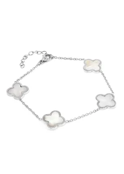 Say It With Silver Luck Chain Bracelet