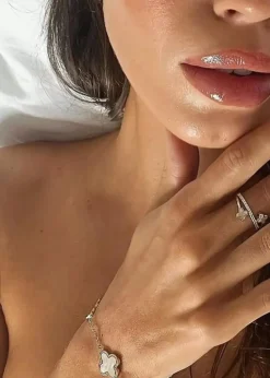 Say It With Silver Luck Chain Bracelet