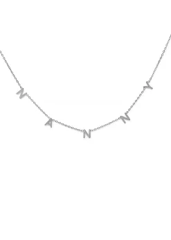 Say It With Silver Nanny Necklace