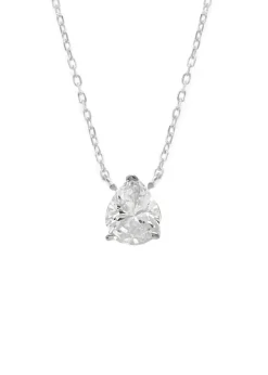 Say It With Silver Pear Necklace