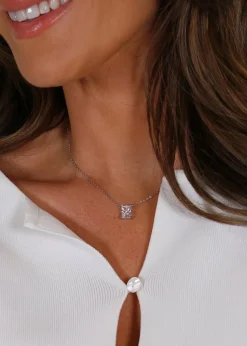 Say It With Silver Radiant Necklace