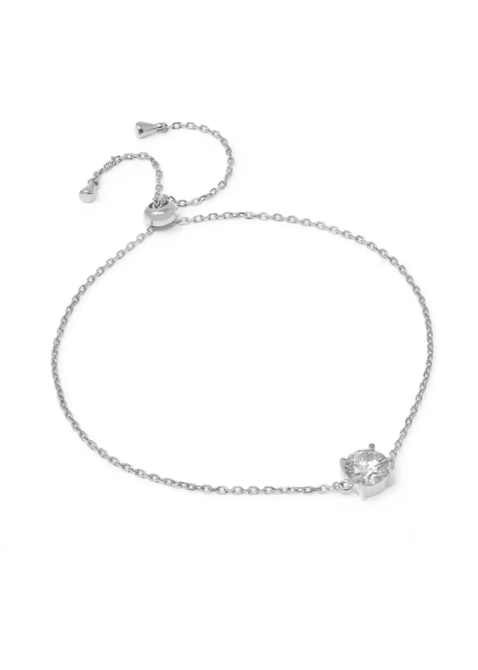 Say It With Silver Round Bracelet