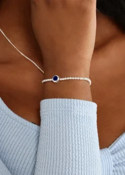 Say It With Silver September Birthstone Bracelet