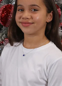 Say It With Silver September Birthstone Necklace