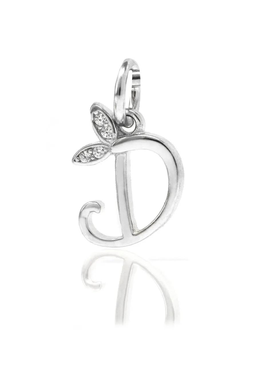 Say It With Silver Winged Initial Z Charm
