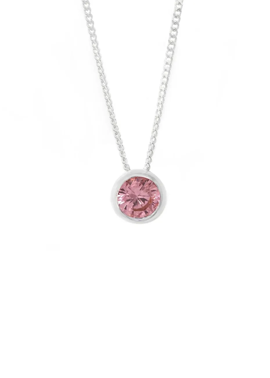 Say It With Sterling Silver June Birthstone Necklace