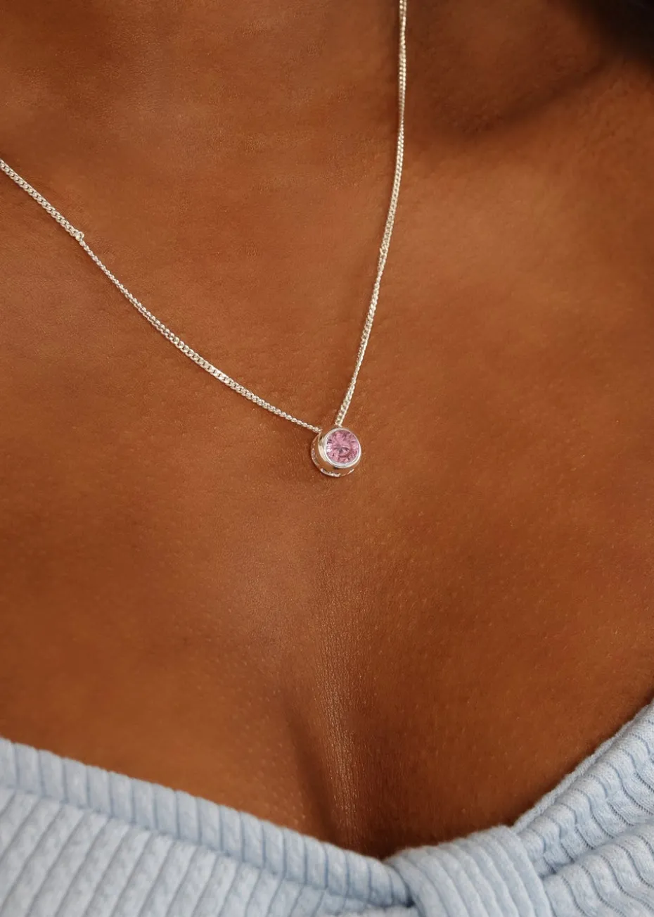 Say It With Sterling Silver June Birthstone Necklace