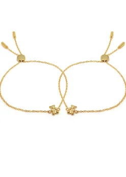 Say It With Yellow Gold Children's Bear Friendship Bracelets