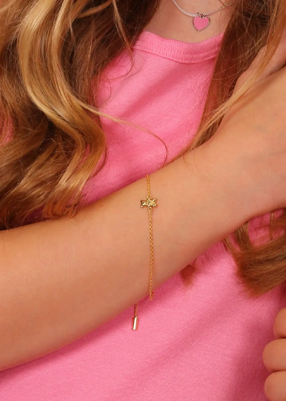 Say It With Yellow Gold Children's Bear Friendship Bracelets
