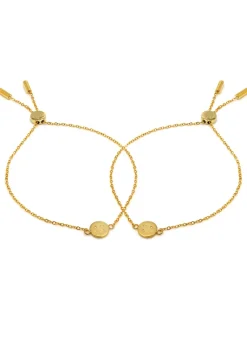 Say It With Yellow Gold Smiley Friendship Bracelets