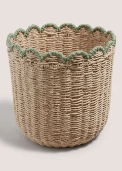 Scallop Edge Storage Basket