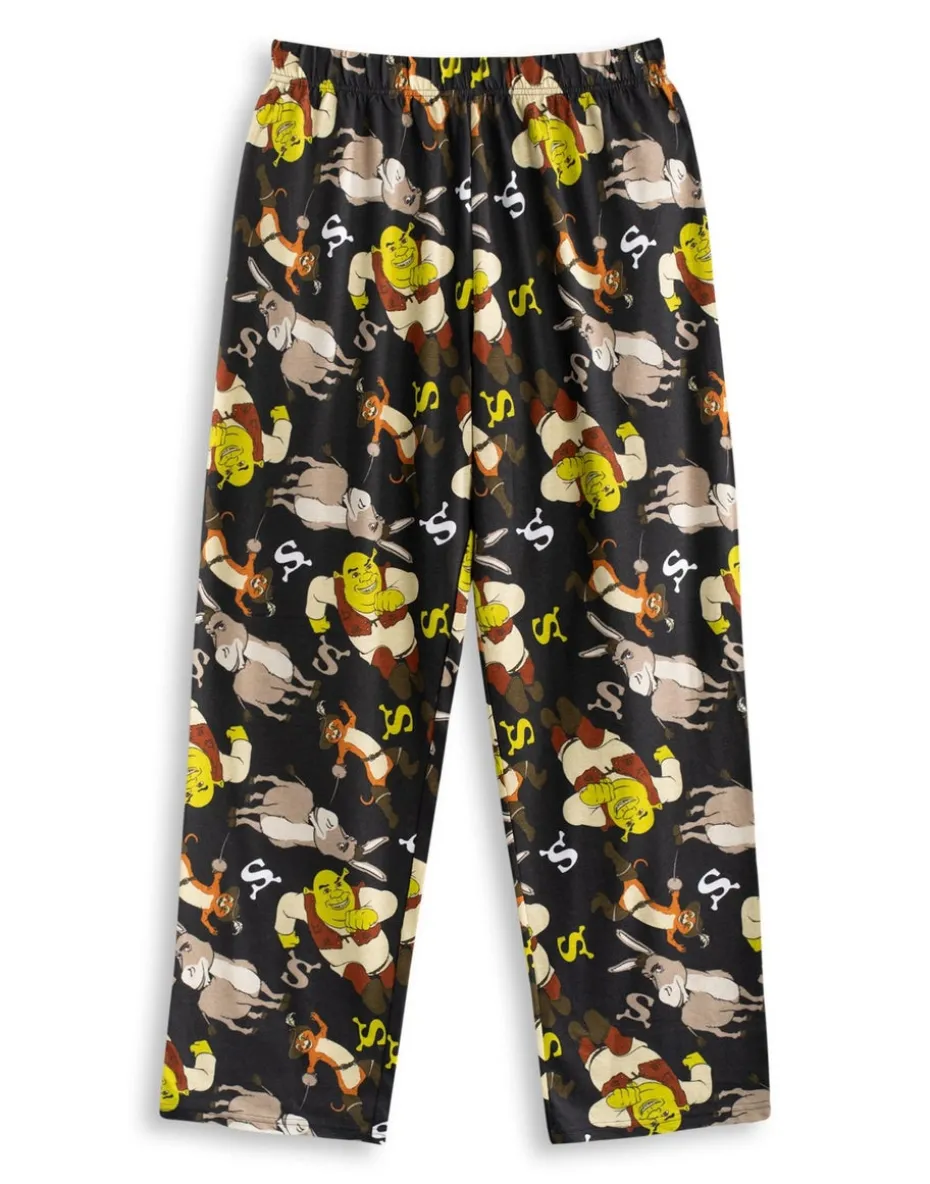 Shrek Adults Multicoloured Can't Today I'm Swamped Pyjama Set