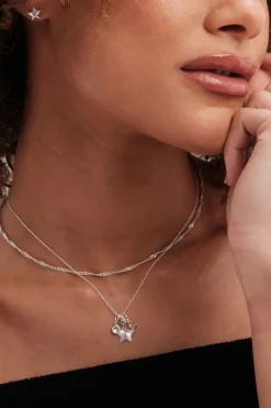 Simply Silver Recycled Sterling Silver 925 Mini Star Stud Earrings