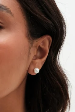 Simply Silver Sterling Silver 925 Pearl Stud 8mm Earrings