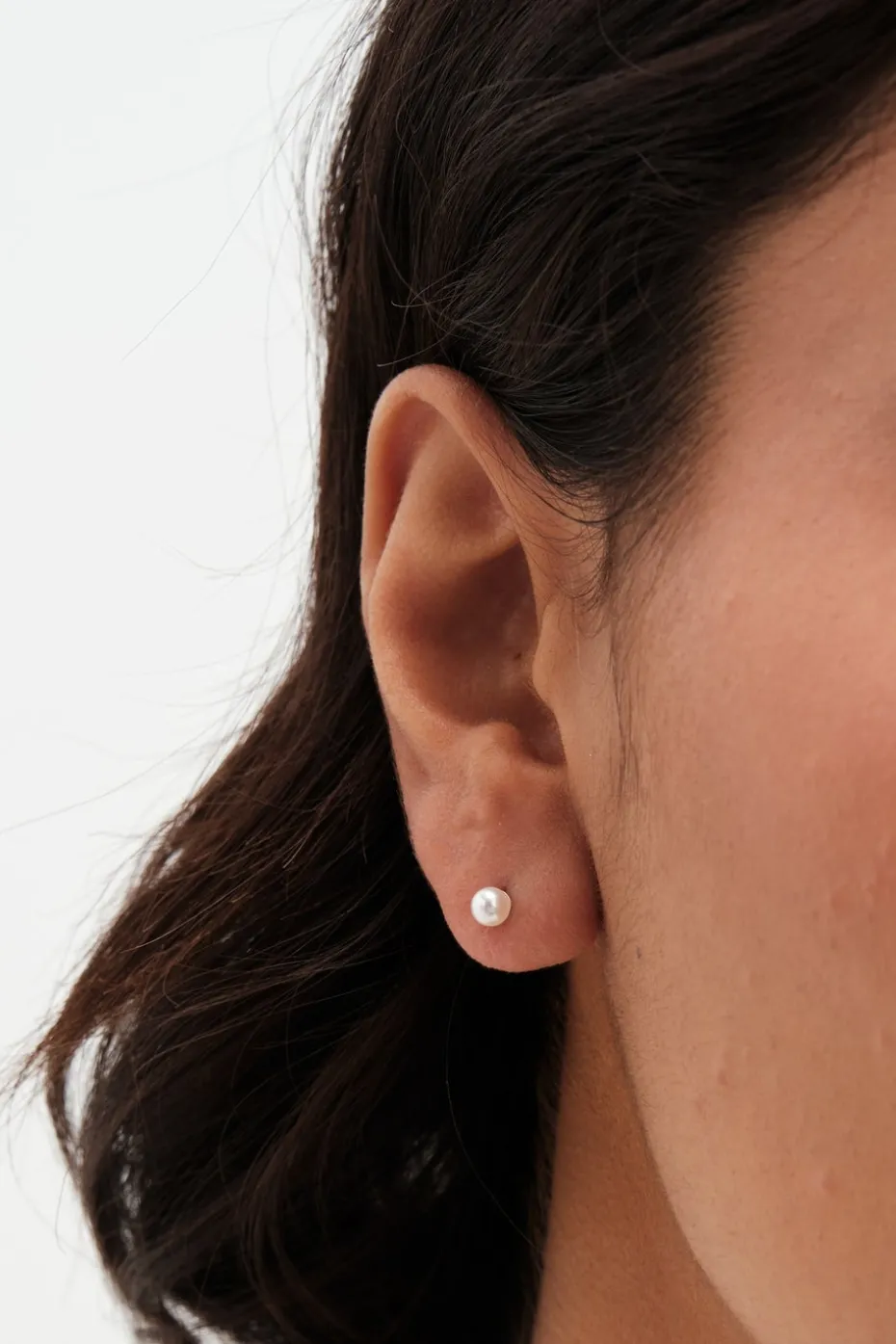 Simply Silver Sterling Silver 925 Pearl Stud Earrings