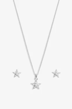 Simply Silver Sterling Silver 925 Celestial Set - Gift Boxed